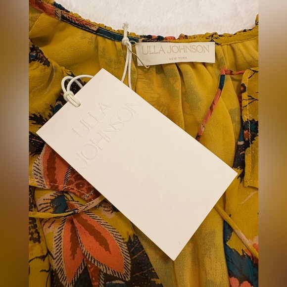 Ulla Johnson Adara Waterlily Yellow Dress Size 0 NWT - Picture 13 of 16